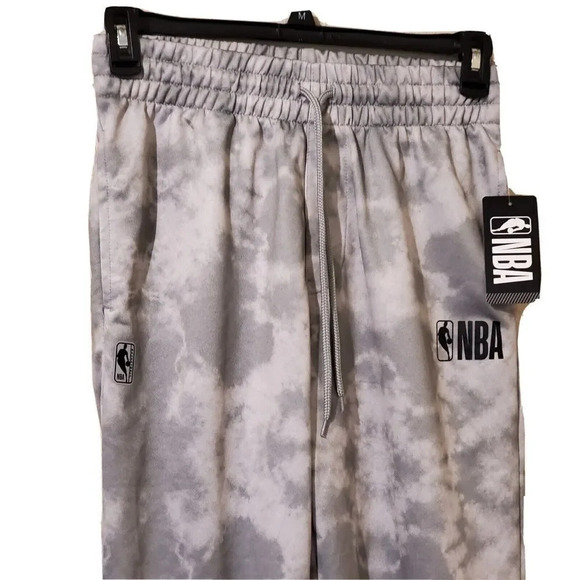 NBA Jogger Sweat Pants Mens Small Light Gray Sun Bleached Tapered Joggers New - Picture 2 of 3